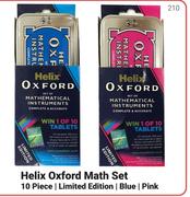 Helix Oxford Math Set 10 Piece Limited Edition Blue/Pink-Per Pack