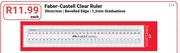 Faber Castell Clear Ruler-Each