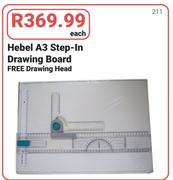 Hebel A3 Step In Drawing Board-Each