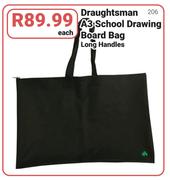 Draughtsman A3 School Drawing Board Bag With Long Handles-Each