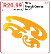 Nexx French Curves Set Of 3-Per Pack