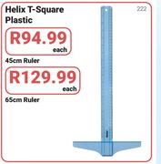 Helix T-Square Plastic 45cm Ruler-Each