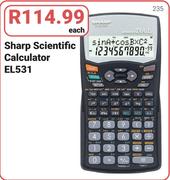 Sharp Scientific Calculator EL531-Each