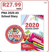 PNA 2020 A5 School Diary-Each