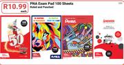 PNA Exam Pad 100 Sheets Ruled And Punched-Each