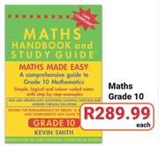 Berlut Books Handbook And Study Guides Maths Grade 10-Each