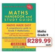 Berlut Books Handbook And Study Guides Maths Grade 9-Each