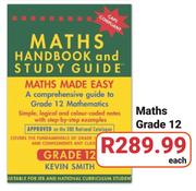 Berlut Books Handbook And Study Guides Maths Grade 12-Each