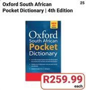 Oxford South African Pocket Dictionary/4th Edition-Each