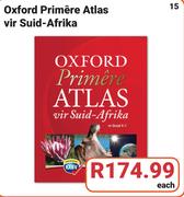 Oxford Primere Atlas Vir Suid-Afrika-Each