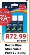 Bostik Glue Stick Value Pack 2x(3x25g)-Per pack