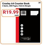 Croxley A4 Counter Book 288 page-Each