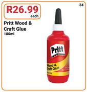 Pritt Wood & Craft Glue-100ml Each