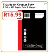 Croxley A4 Counter Book 192 pages-Each