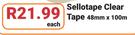 Sellotape Clear Tape 48mm x 100m-Each