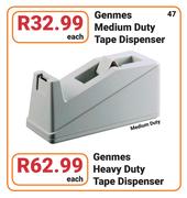 Genmes Medium Duty Tape Dispenser-Each