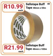 Sellotape Buff Tape 48mm x 50m-Each