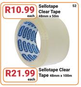 Sellotape Clear Tape 48mm x 50m-Each