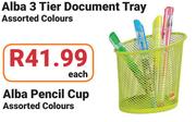 Alba Pencil Cup Assorted Colours-Each