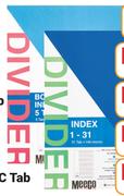 Mecco File Dividers Board 160gsm 1-31 Tab-Per Pack