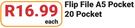Flip File A5 Pocket 20 Pocket-Each