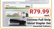 Genmes Full Strip Metal Stapler Set-Each