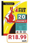 Flip File A4 20 Pocket-Each