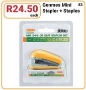 Genmes Mini Stapler + Staples-Each