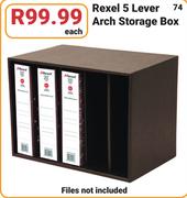 Rexel 5 Lever Arch Storage Box-Each