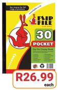Flip File A4 30 Pocket-Each