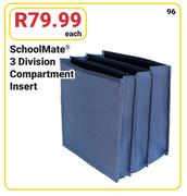 Schoolmate 3 Division Compartment Insert-Each