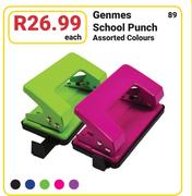 Genmes School Punch Assorted Colours-Each