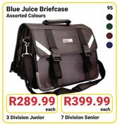 Blue Juice Briefcase 3 Division Junior Assorted Colours-Each