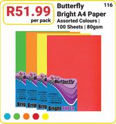 Butterfly Bright A4 Paper-Per Pack