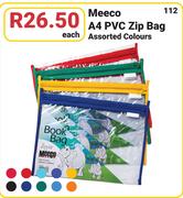 Meeco A4 PVC Zip Bag-Each