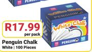 Penguin Chalk White 100 Pieces-Per Pack