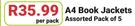 A4 Book Jackets 5's-Per Pack