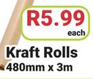 Kraft Rolls 480mmX3m-Each