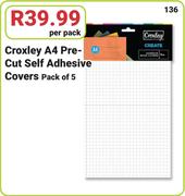 Croxley A4 Precut Self Adhesive Covers 5's-Per Pack