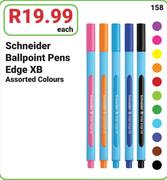 Schneider Ballpoint Pens Edge XB in Assorted Colours-Each
