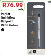 Parker Quinkflow Ballpoint Refill Medium-Each