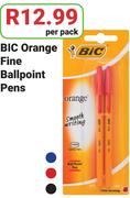 BIC Orange Fine Ballpoint Pens-Per Pack