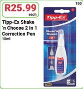 Tipp-Ex Shake n Choose 2 In 1 Correction Pen-15ml