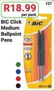 BIC Click Medium Ballpoint Pens-Per Pack
