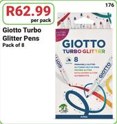 Giotto Turbo Glitter Pens Pack Of 8-Per pack
