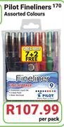 Pilot Fineliners In Assorted Colours-Per pack