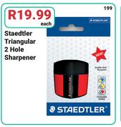 Staedtler Triangular 2 Hole Sharpener-Each