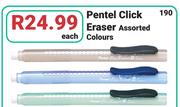 Pentel Click Eraser Assorted Colours-Each