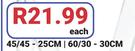 Isomars Set Squares 45/45-25cm/60/30-30cm-Each