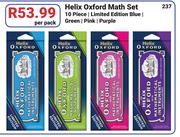 Helix Oxford Math Set 10 Piece-Per Pack